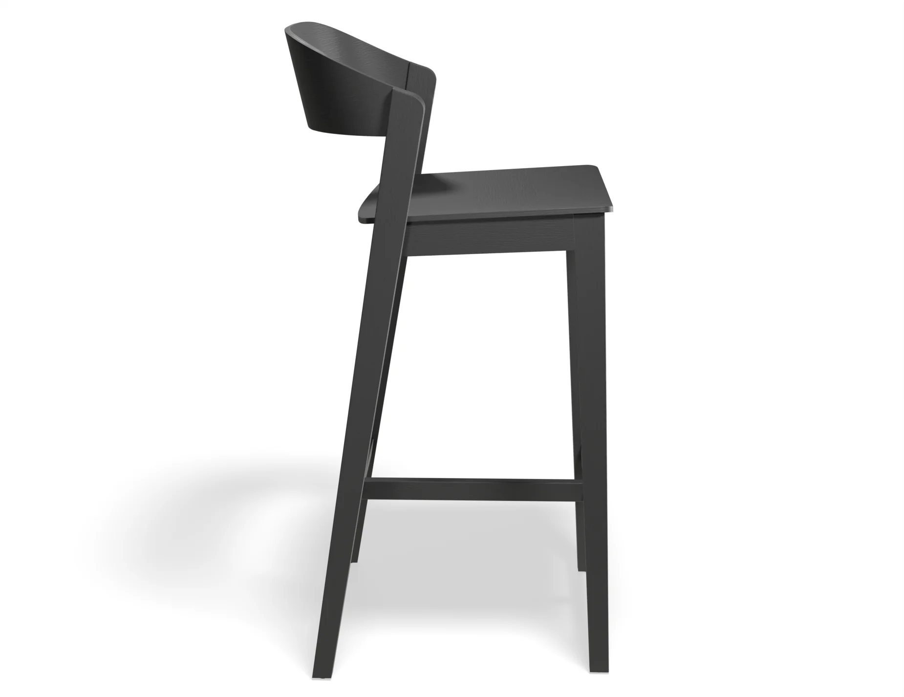 Asher Bar Stool Black Ash - Image 4