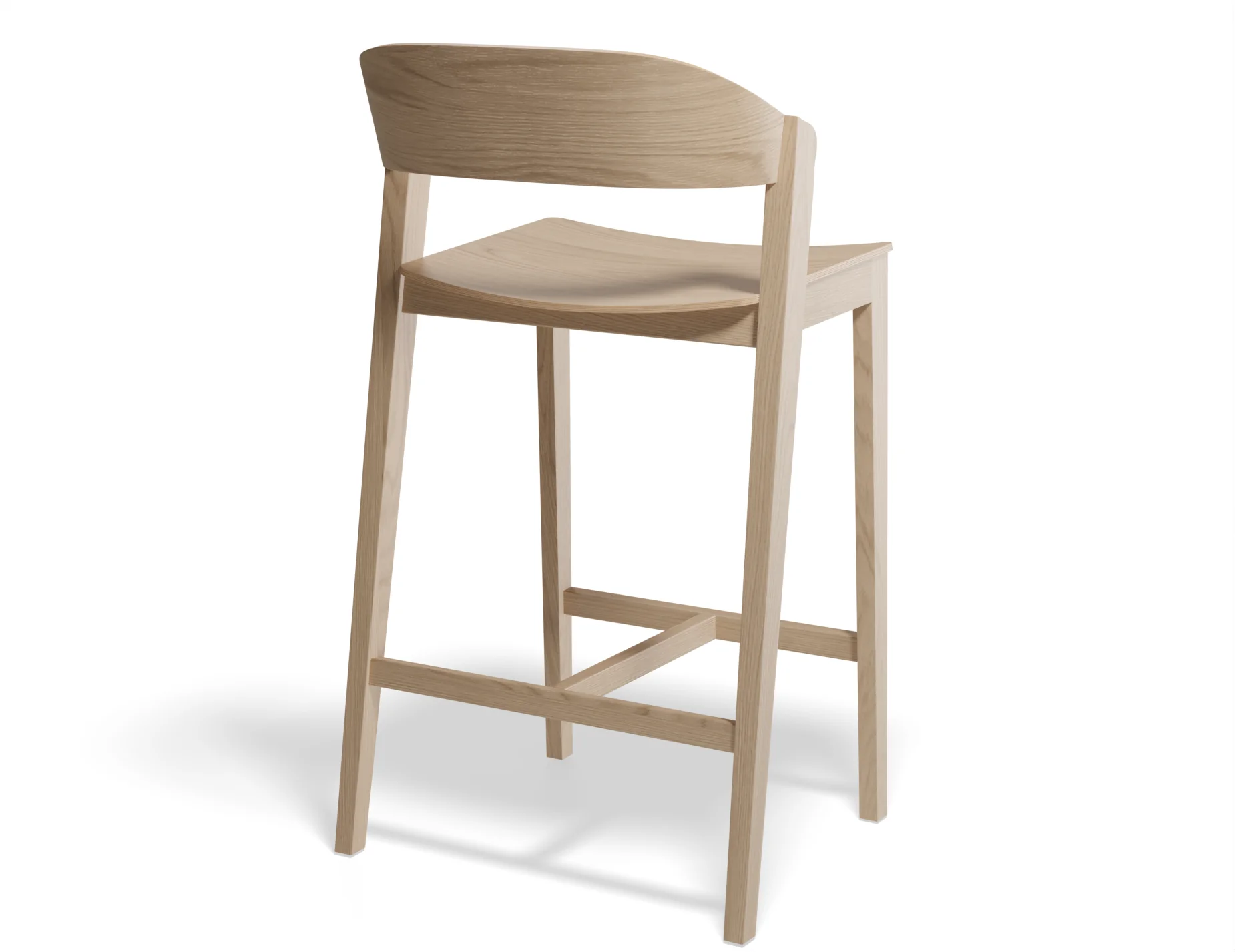 Asher Bar Stool Natural Ash - Image 3