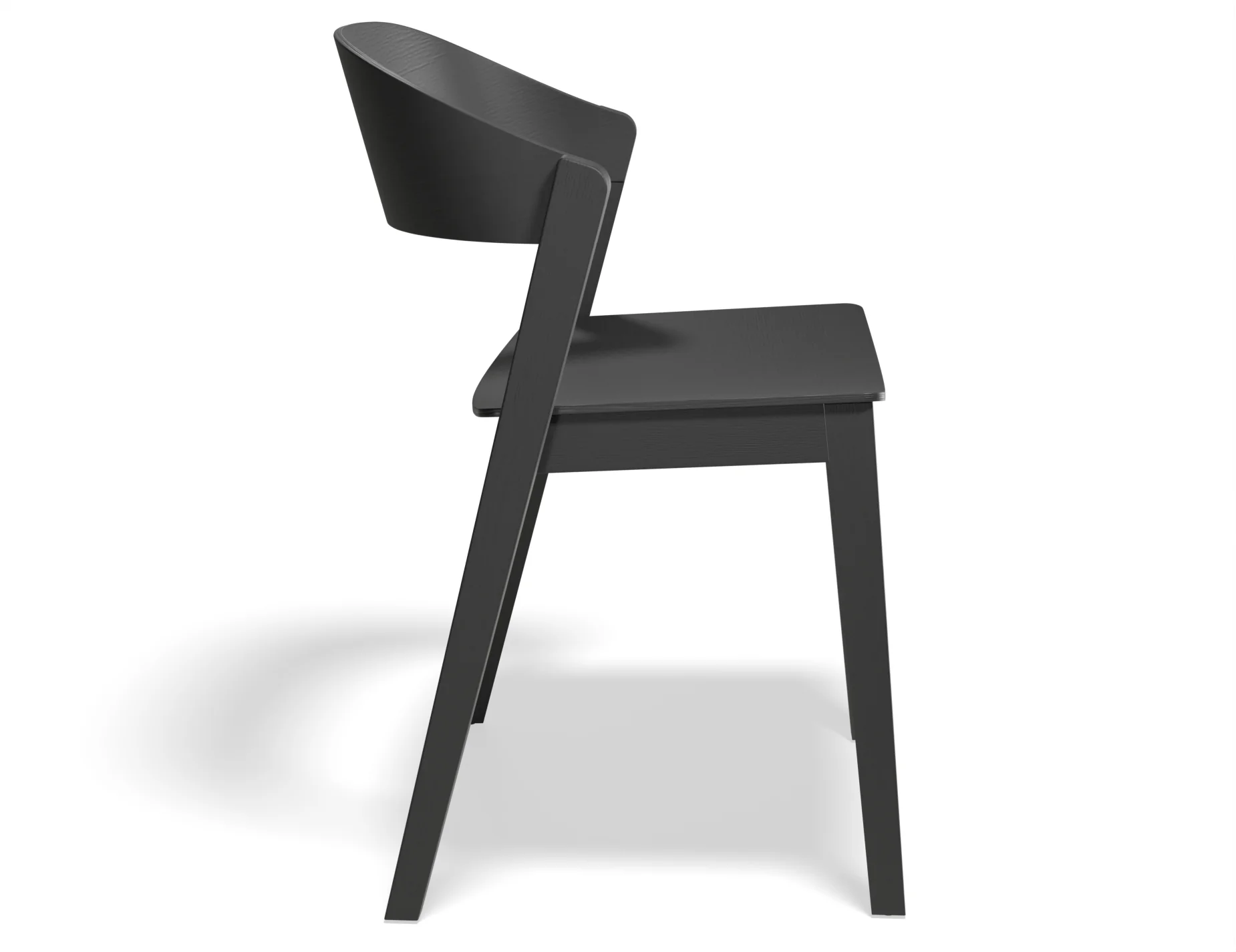 Asher Dining Chair Black Ash - Image 4