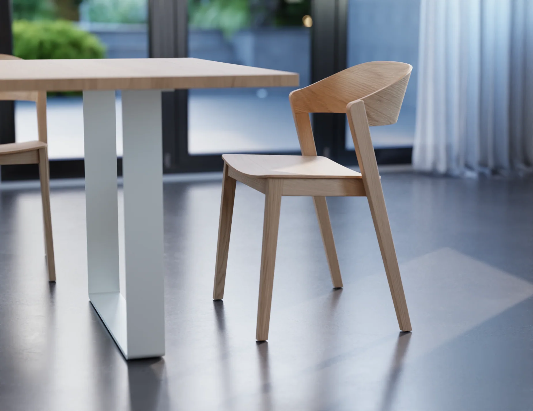 Asher Dining Chair Natural Ash - Image 5