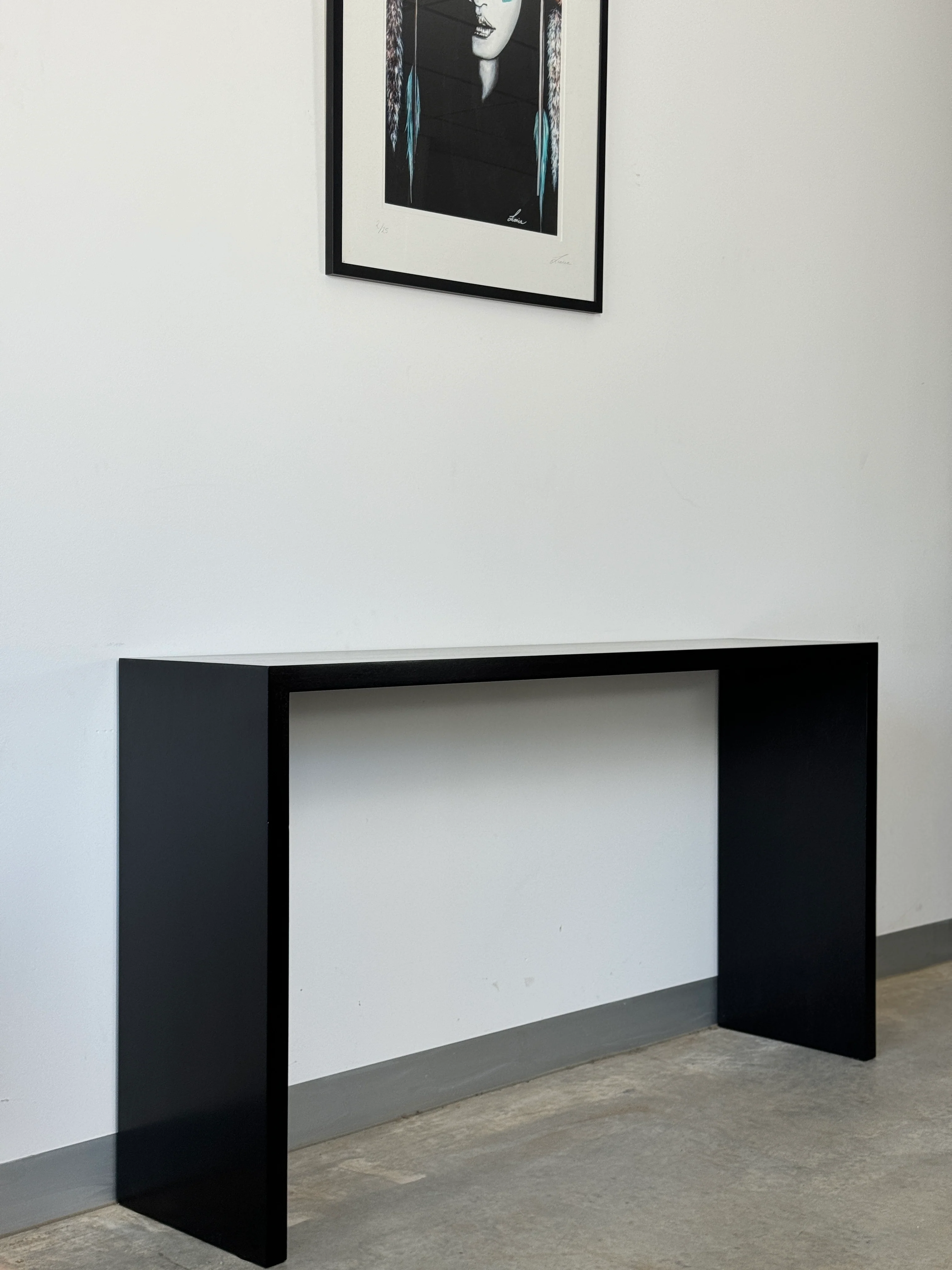 Available Now - Erskine Black Solid Timber Entryway Console - Image 3