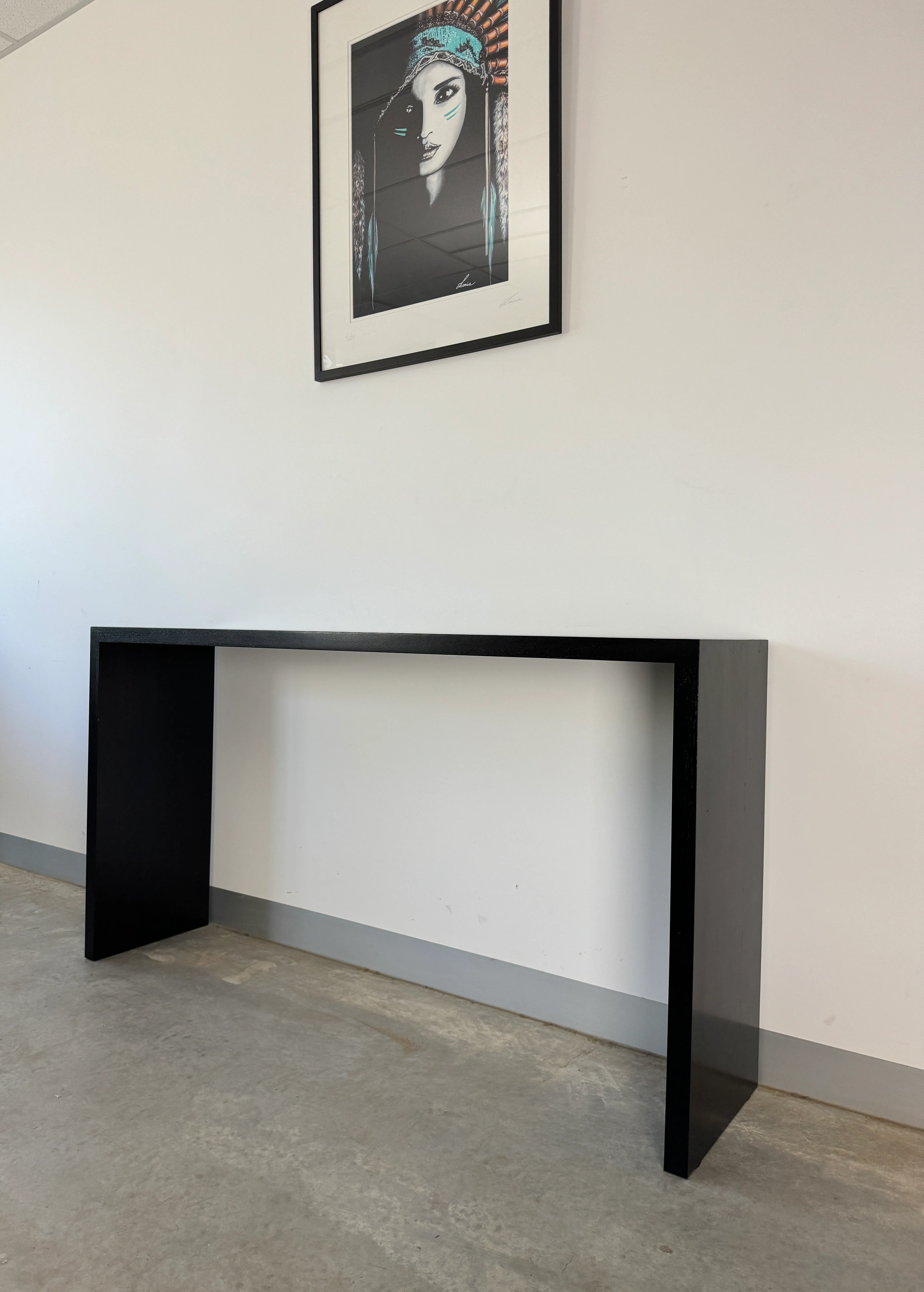 Available Now - Erskine Black Solid Timber Entryway Console - Image 4