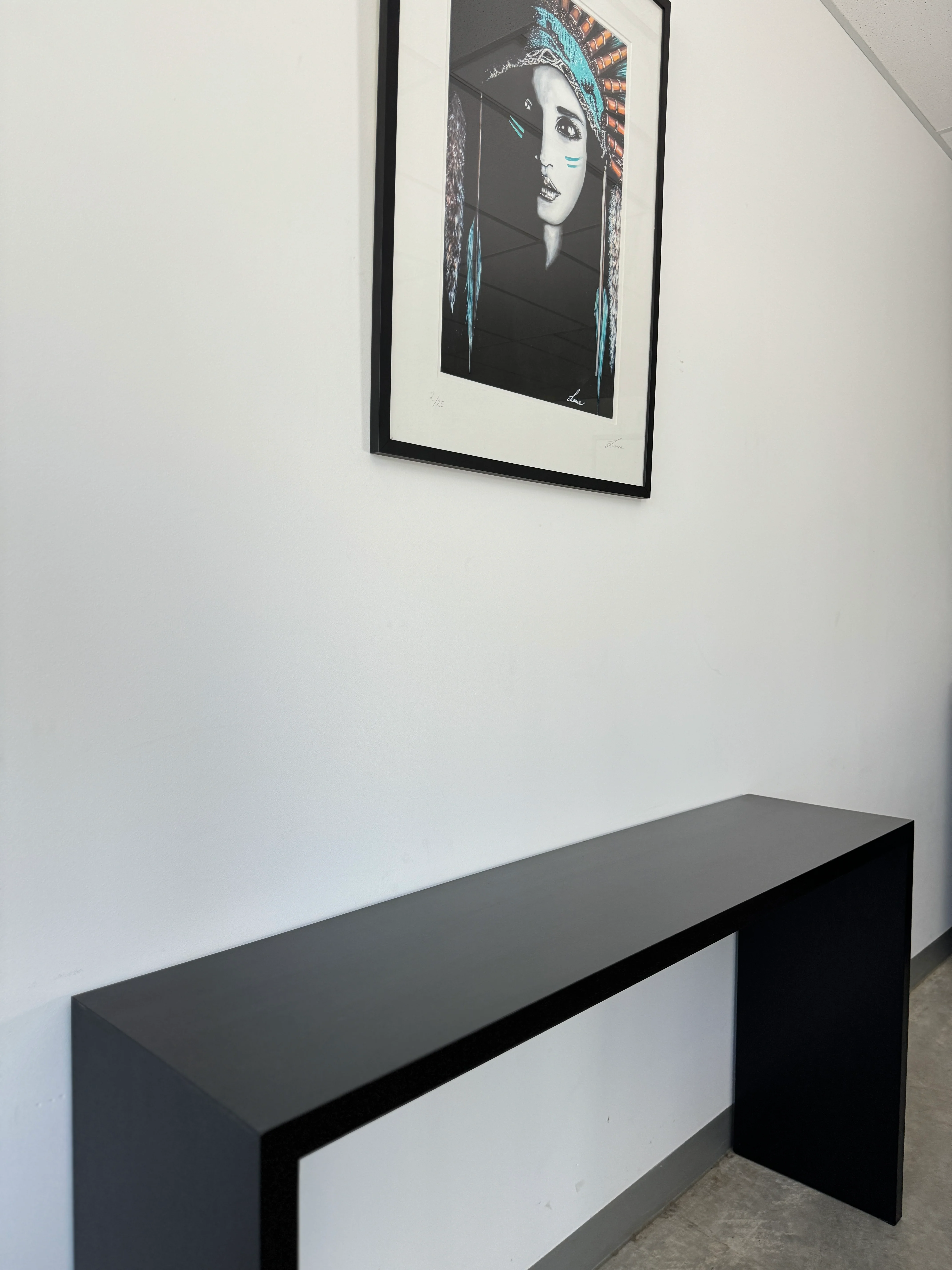 Available Now - Erskine Black Solid Timber Entryway Console - Image 5