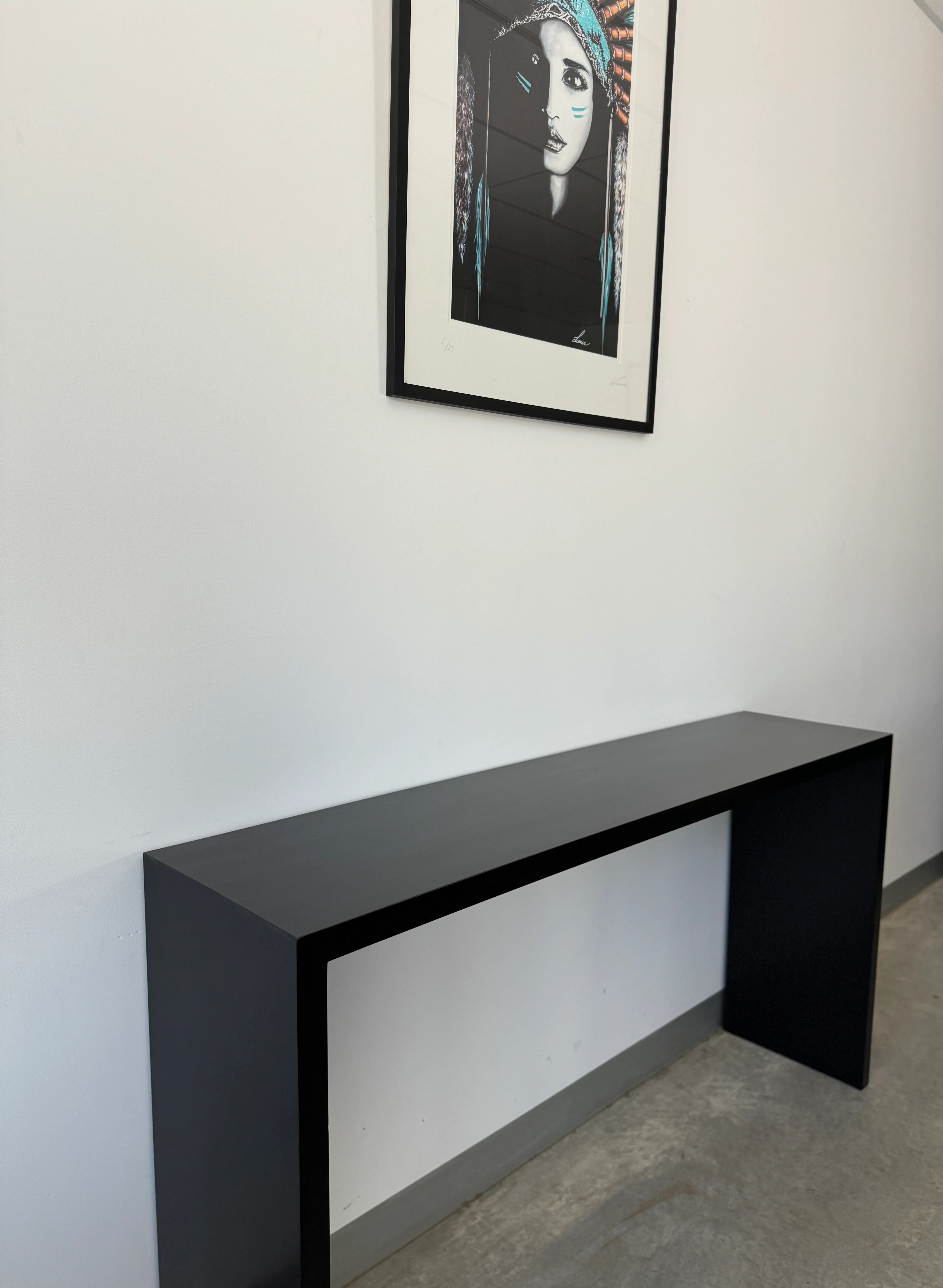 Available Now - Erskine Black Solid Timber Entryway Console - Image 6