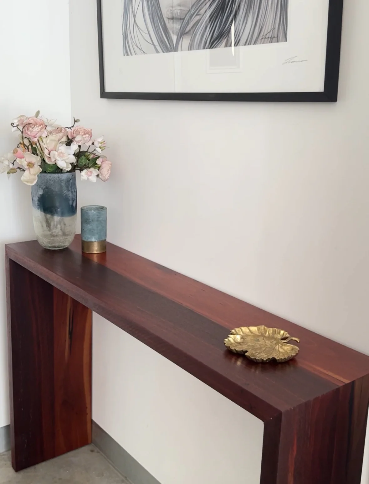 Available Now - Mitred Reclaimed Jarrah Console 1.2m L - Image 3