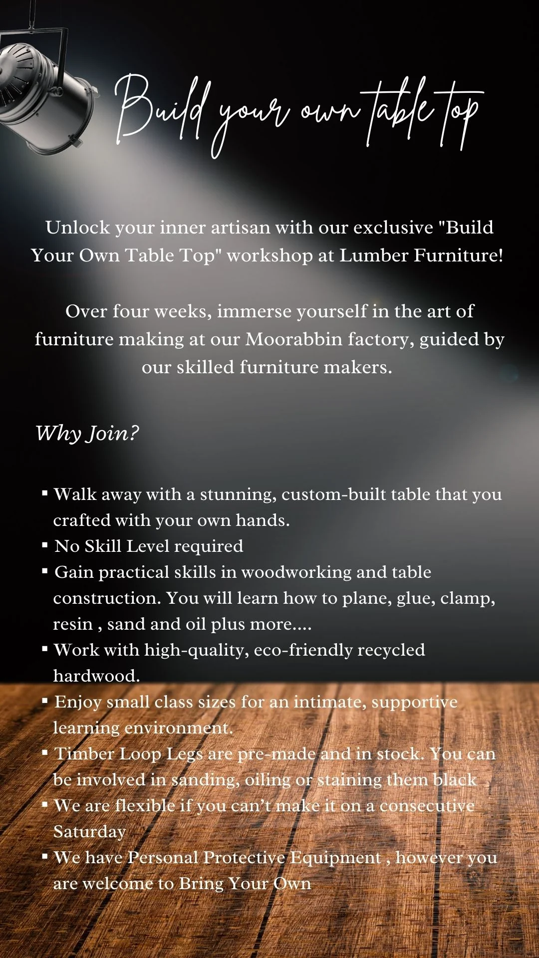 Build Your Own Table Top 12 Hour Course over 4 Days - Image 3
