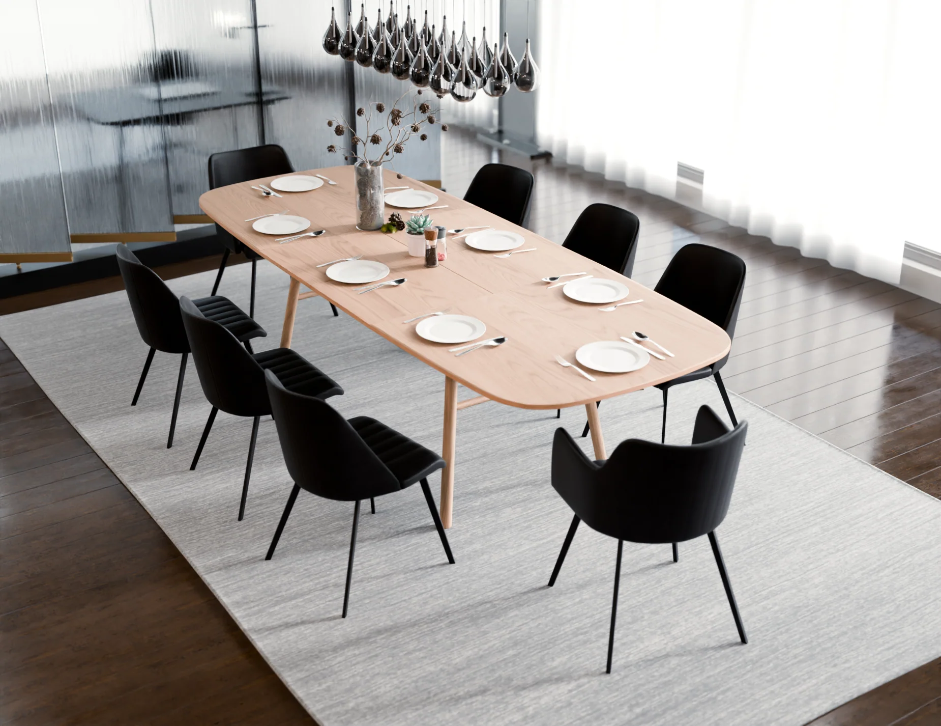 Catalan Dining Chair Vintage Black Seat - Image 7