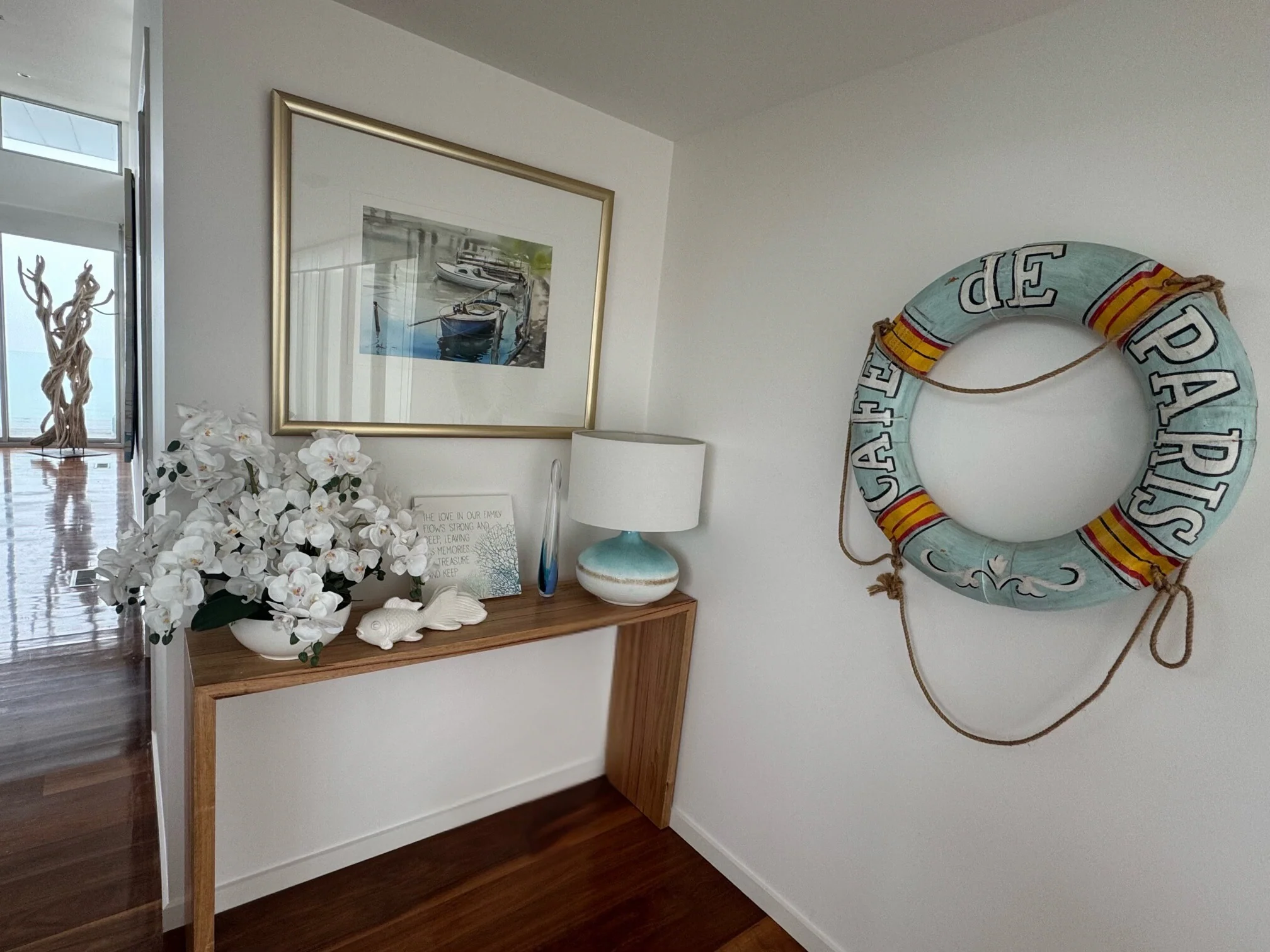 Erskine Timber Mitred Console Table - Image 3