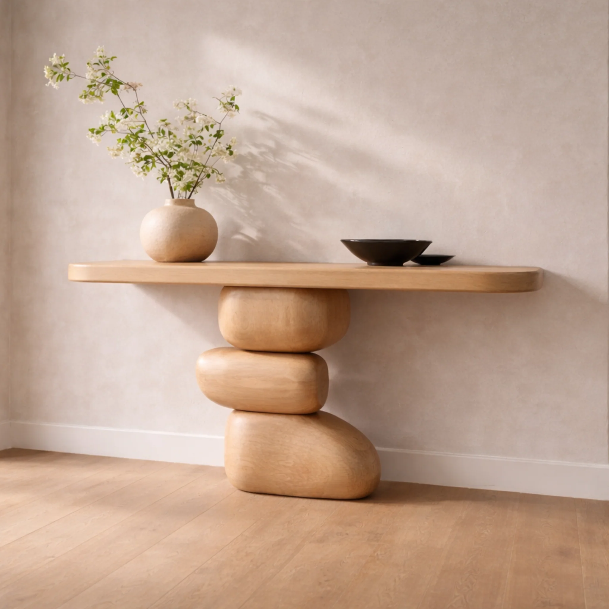 Forme Console — Sculptural Hardwood Statement - Image 3