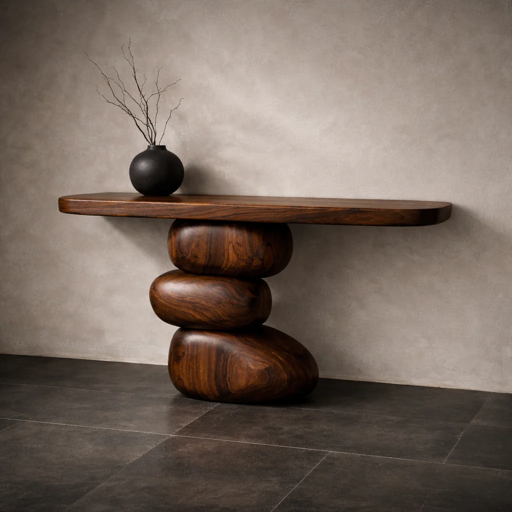 Forme Console — Sculptural Hardwood Statement - Image 4