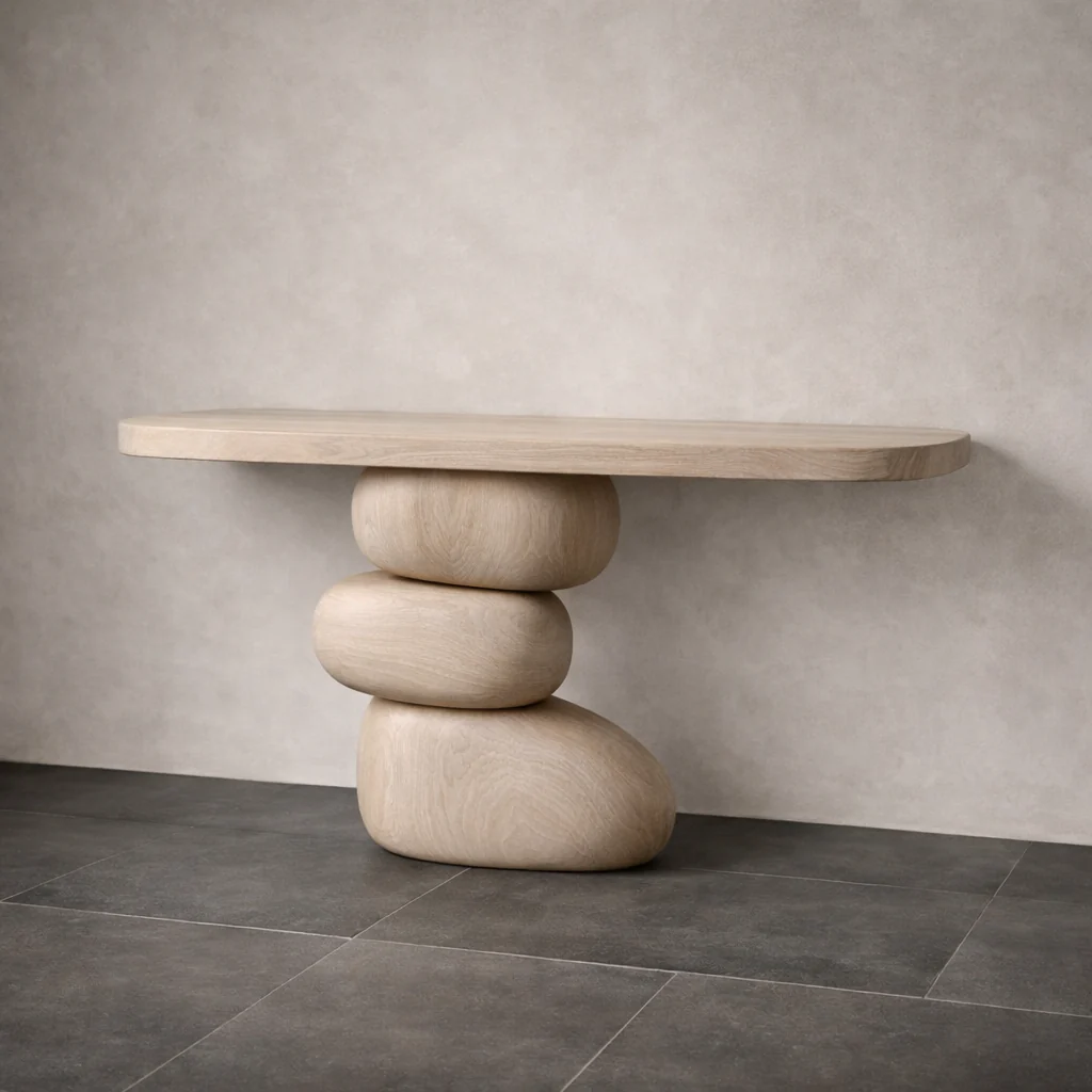 Forme Console — Sculptural Hardwood Statement - Image 5
