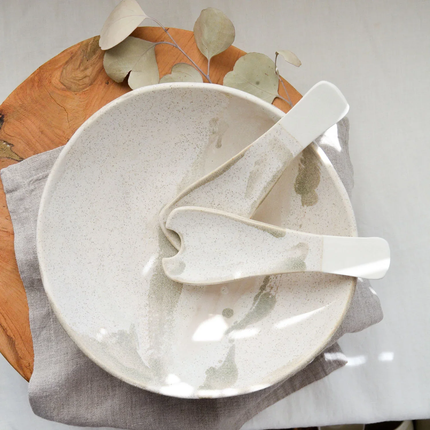 Kim Wallace Ceramic Serving bowl ~ Naturals - Image 6