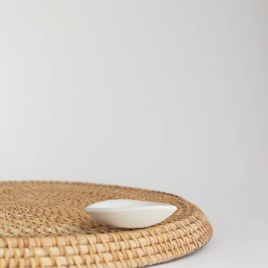 Kim Wallace Handmade Sauce Bowl ~ Classic White - Image 2