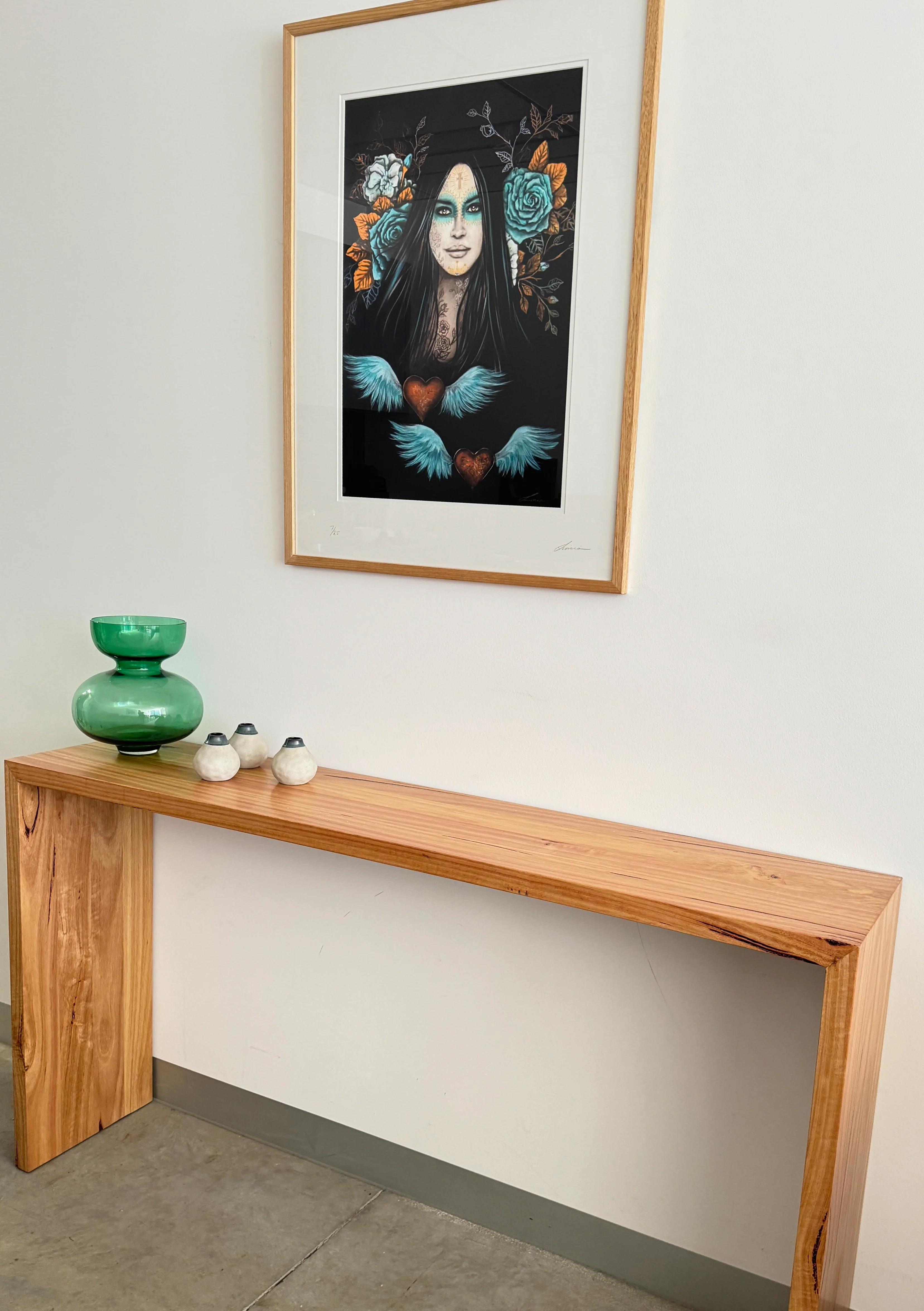 Limited Edition Keeper Of Golden Hearts Framed print by Artist Lionia - Image 3