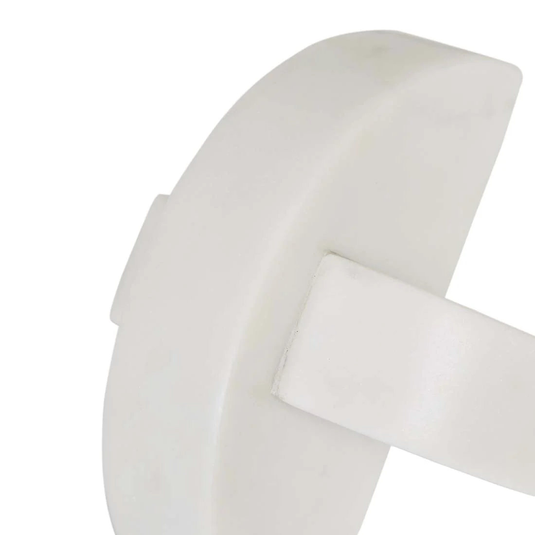 Lunara Arc Sculpture – White Marble - Image 2