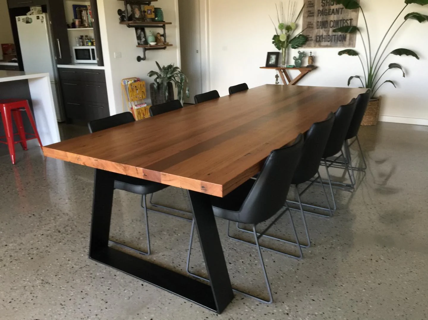 Recycled Northcoast Hardwood Dining Table - Image 3